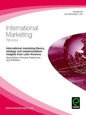 cover image of International Marketing Review, Volume 29, Issue 3